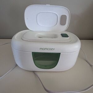 Momcozy White and Green Baby Wipe Warmer